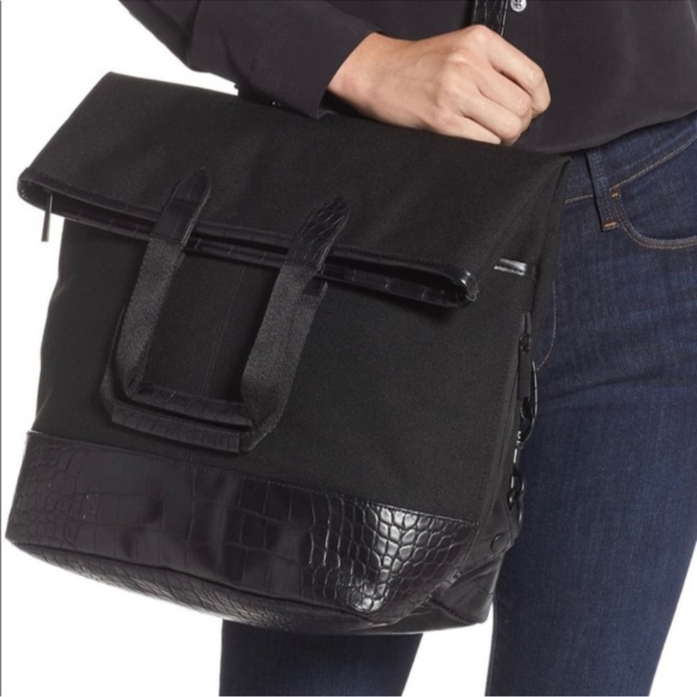Beis backpack black croc work bag